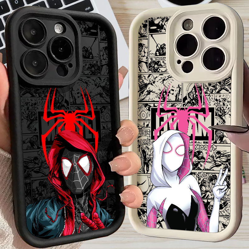 Phone Cases Popular - Casing Spiderman Miles Morales Gwen Marvel
