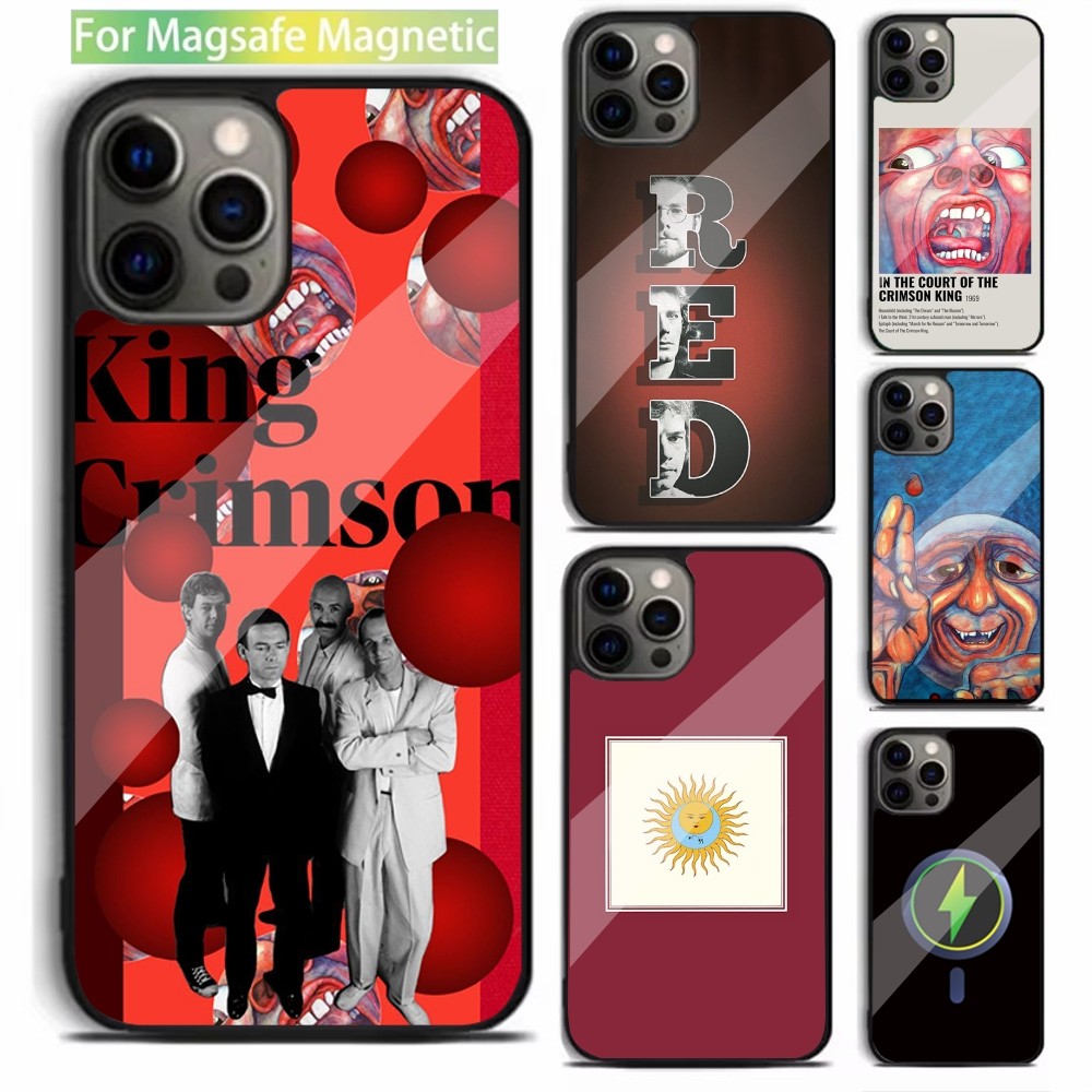 Phone Cases Pinterest - Casing ponsel c-crimson King Band merah