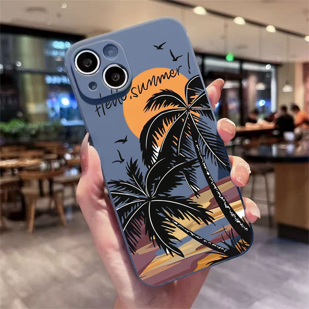 Phone Cases Beach - Casing Ponsel Motif Pantai Retro Untuk