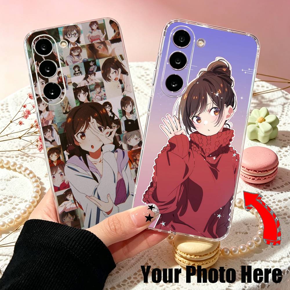 Phone Cases Com - Rent-A-Girlfriend Rom-com Casing Ponsel Transparan Silikon