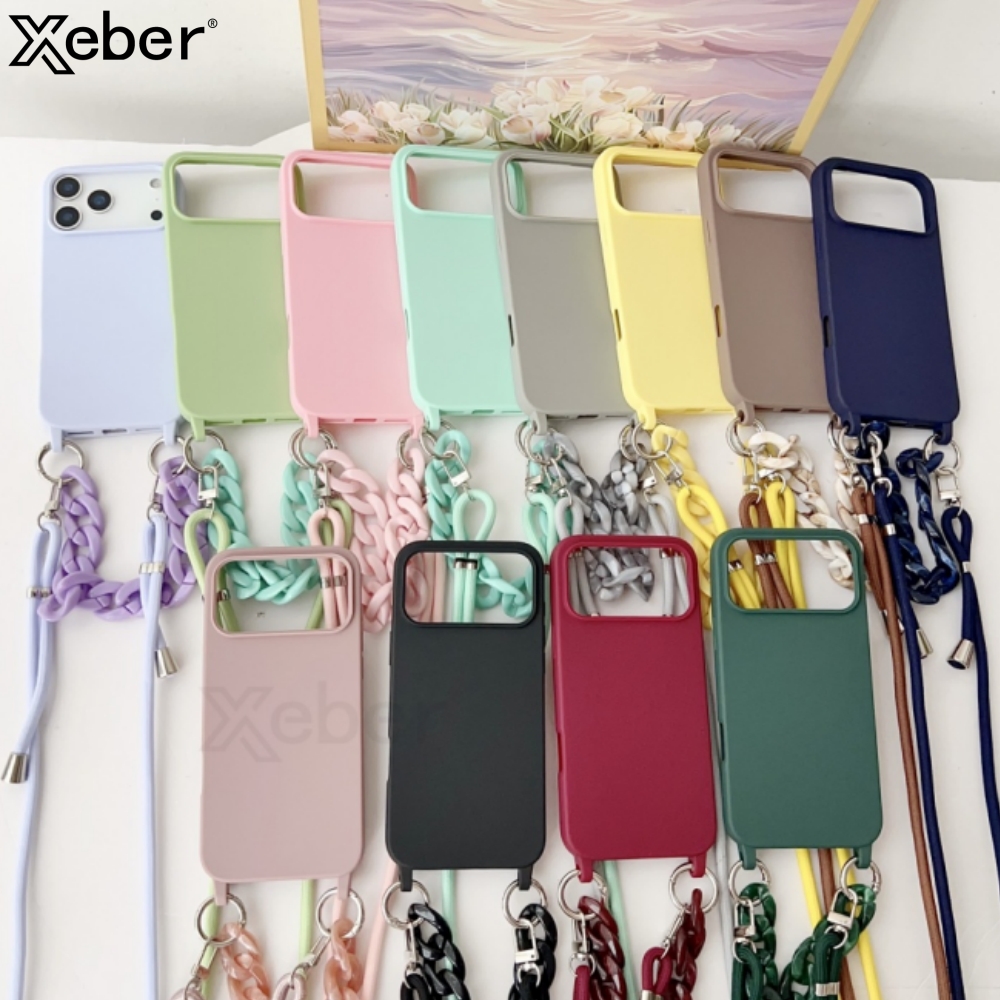 Silicone Liquid Case - Casing Lunak Matte Gelang Akrilik Tali