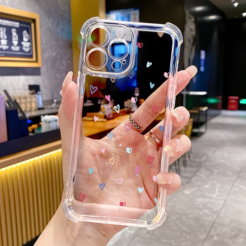 Phone Cases Xr Iphone - Casing HP Transparan Pelindung Sudut Motif