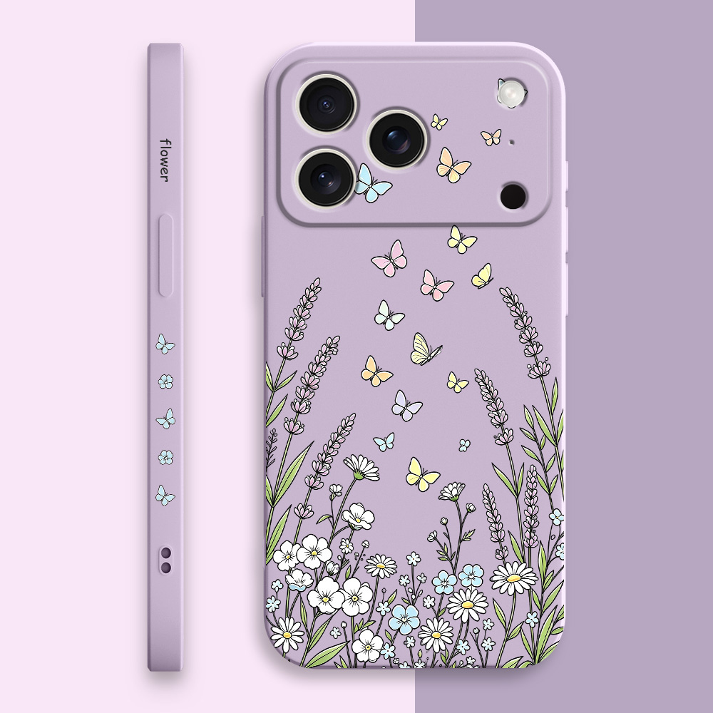 Casing Ponsel Kupu-Kupu Rumput - Silicone Liquid Case ulasan dan harga