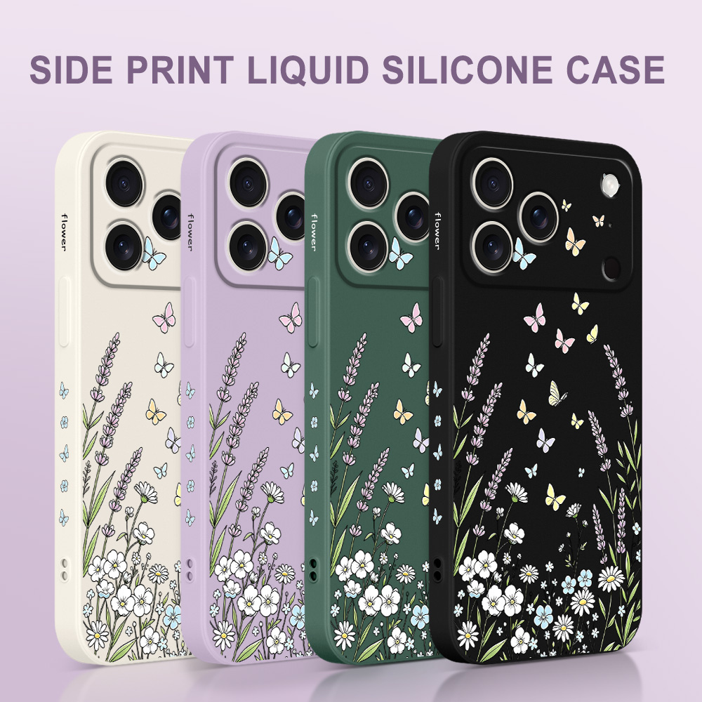 Casing Ponsel Kupu-Kupu Rumput - Silicone Liquid Case ulasan dan harga