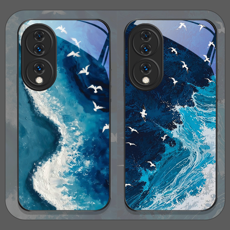 Casing Ponsel Kaca Tempered Ce - Phone Cases Beach ulasan dan harga