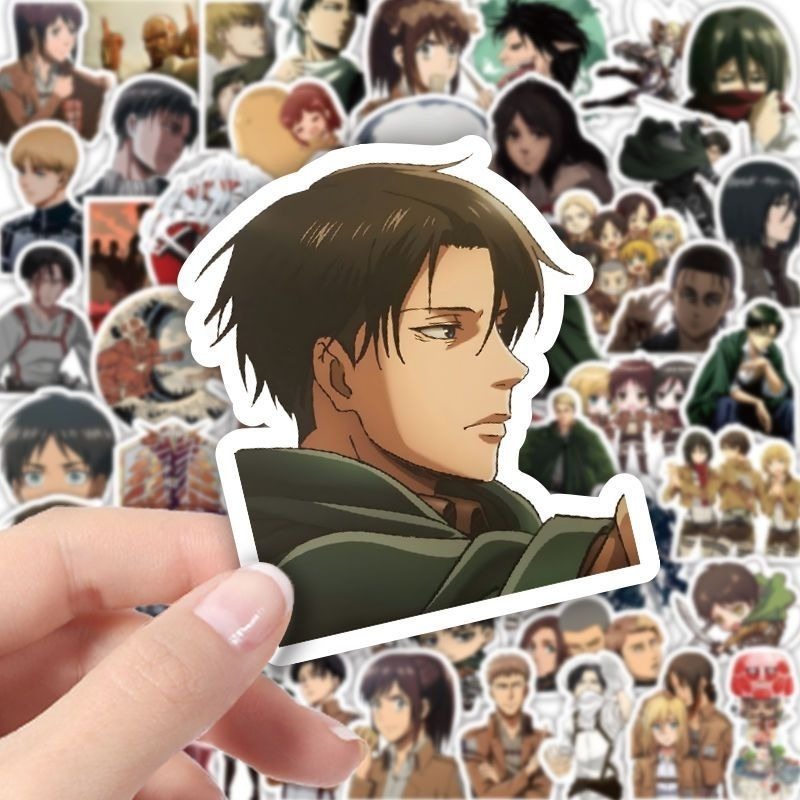 60 Buah Stiker Anime Attack On - Phone Cases Beach ulasan dan harga