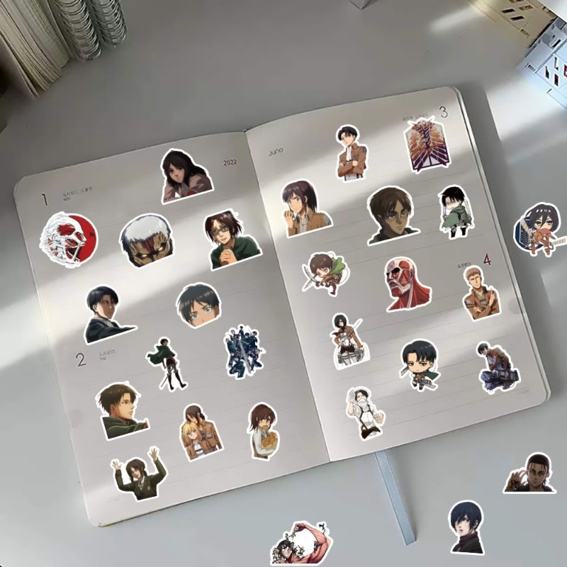 60 Buah Stiker Anime Attack On - Phone Cases Beach ulasan dan harga