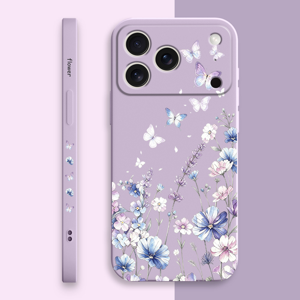 Casing Ponsel Lily Butterfly U - Silicone Liquid Case ulasan dan harga