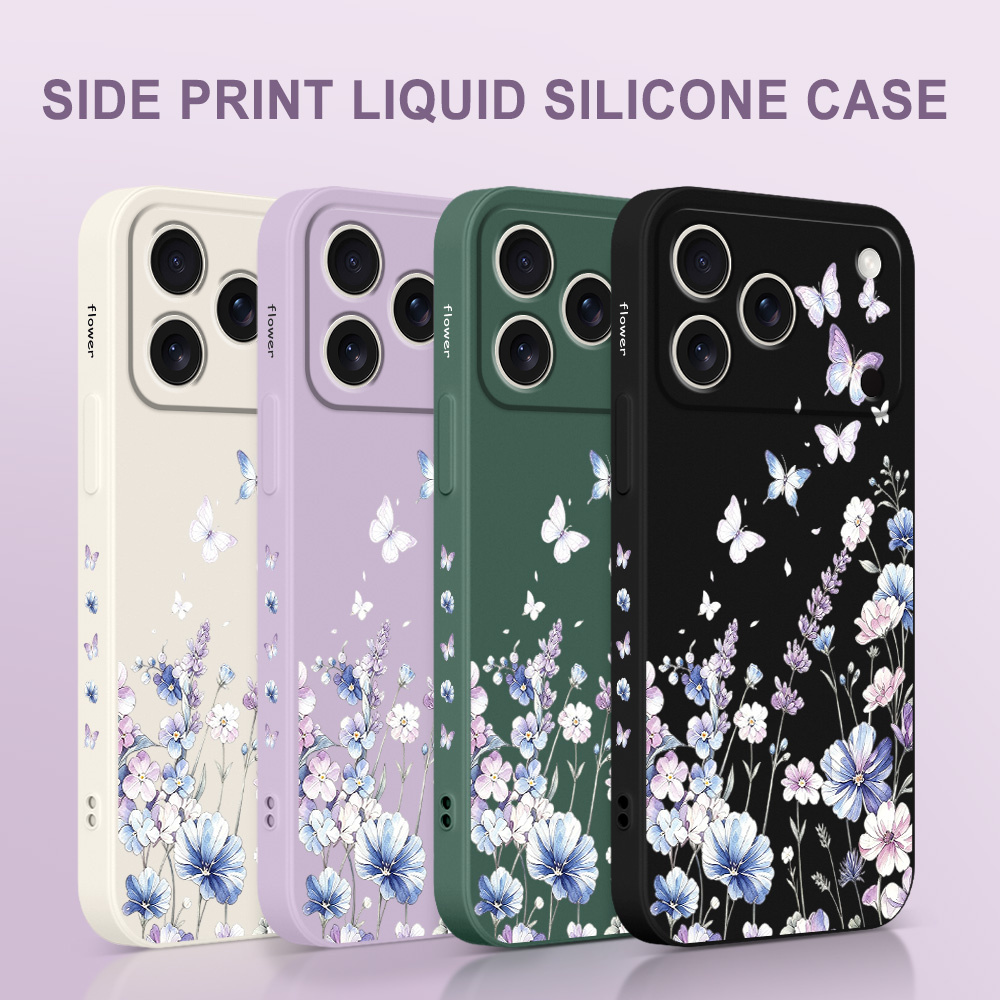 Casing Ponsel Lily Butterfly U - Silicone Liquid Case ulasan dan harga