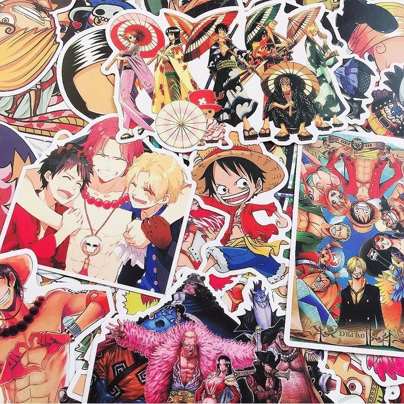 120 Buah Stiker One Piece Lucu - Phone Cases Beach ulasan dan harga