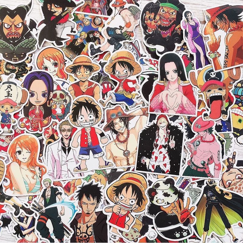 120 Buah Stiker One Piece Lucu - Phone Cases Beach ulasan dan harga