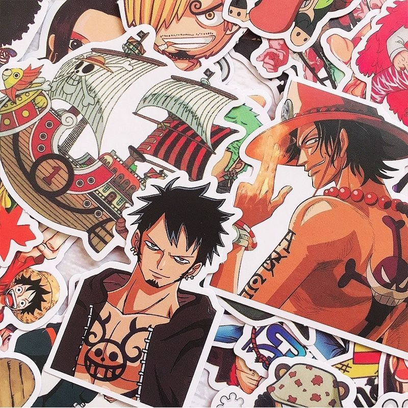 120 Buah Stiker One Piece Lucu - Phone Cases Beach ulasan dan harga