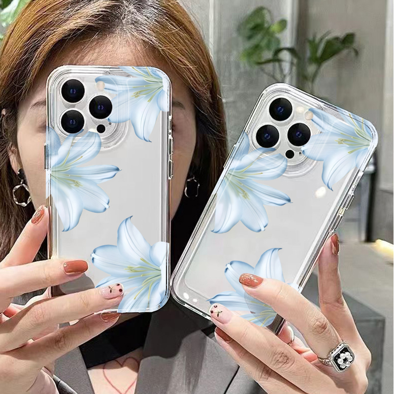 Casing Ponsel Bunga Lily Putih - Phone Cases Popular ulasan dan harga