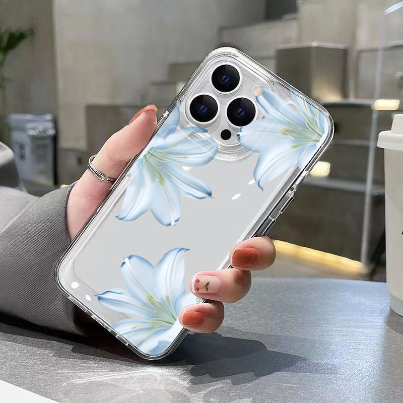 Casing Ponsel Bunga Lily Putih - Phone Cases Popular ulasan dan harga